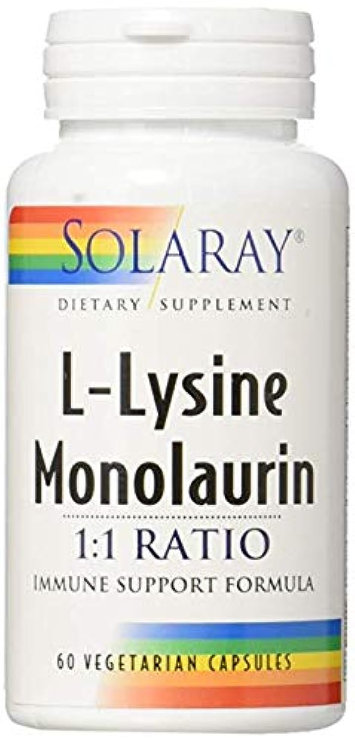 SOLARAY L-Lysine Monolaurin Immune Support Supplement, 1:1 Ratio for Immune System Function, 500 mg Each, 30 Servings, 60 VegCaps - PrimeBioHealth - canada supplements
