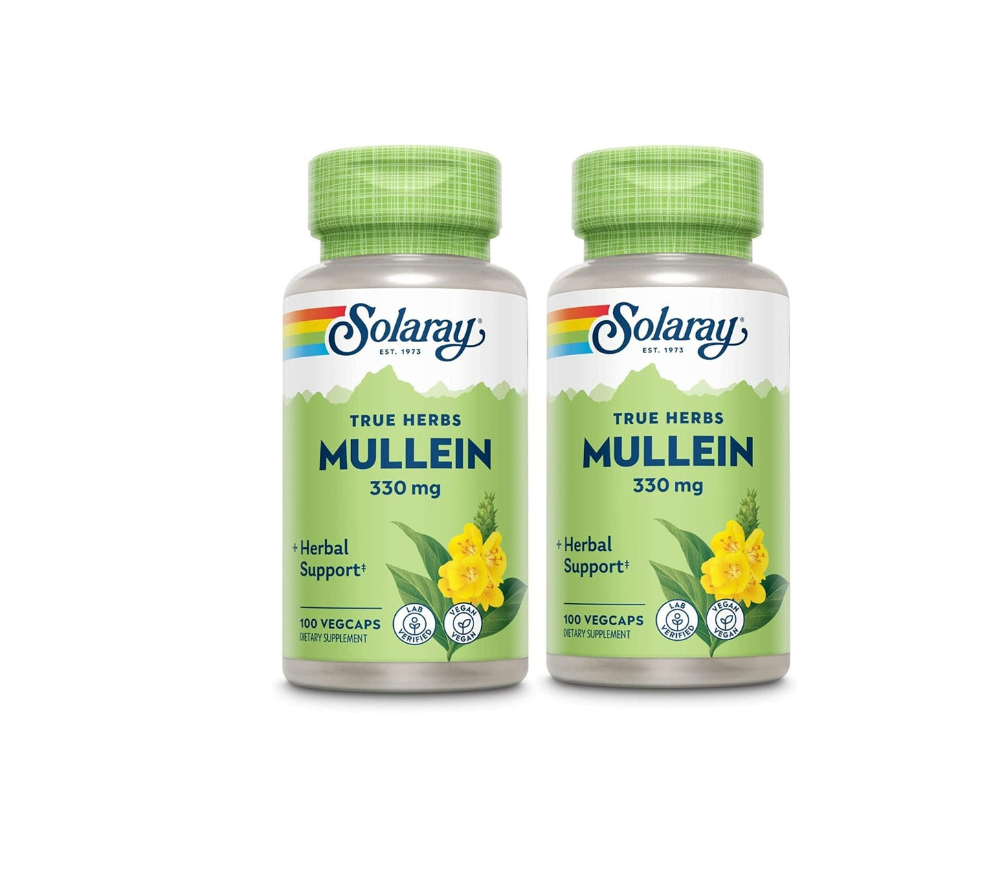 SOLARAY Mullein Leaf 330 mg - Soothing Herbal Support - Mullein Capsules Traditionally Used to Support Health and Wellness - Vegan, Non-GMO, Lab Verified, 60-Day Guarantee, 100 Servings, 100 VegCaps - PrimeBioHealth - canada supplements