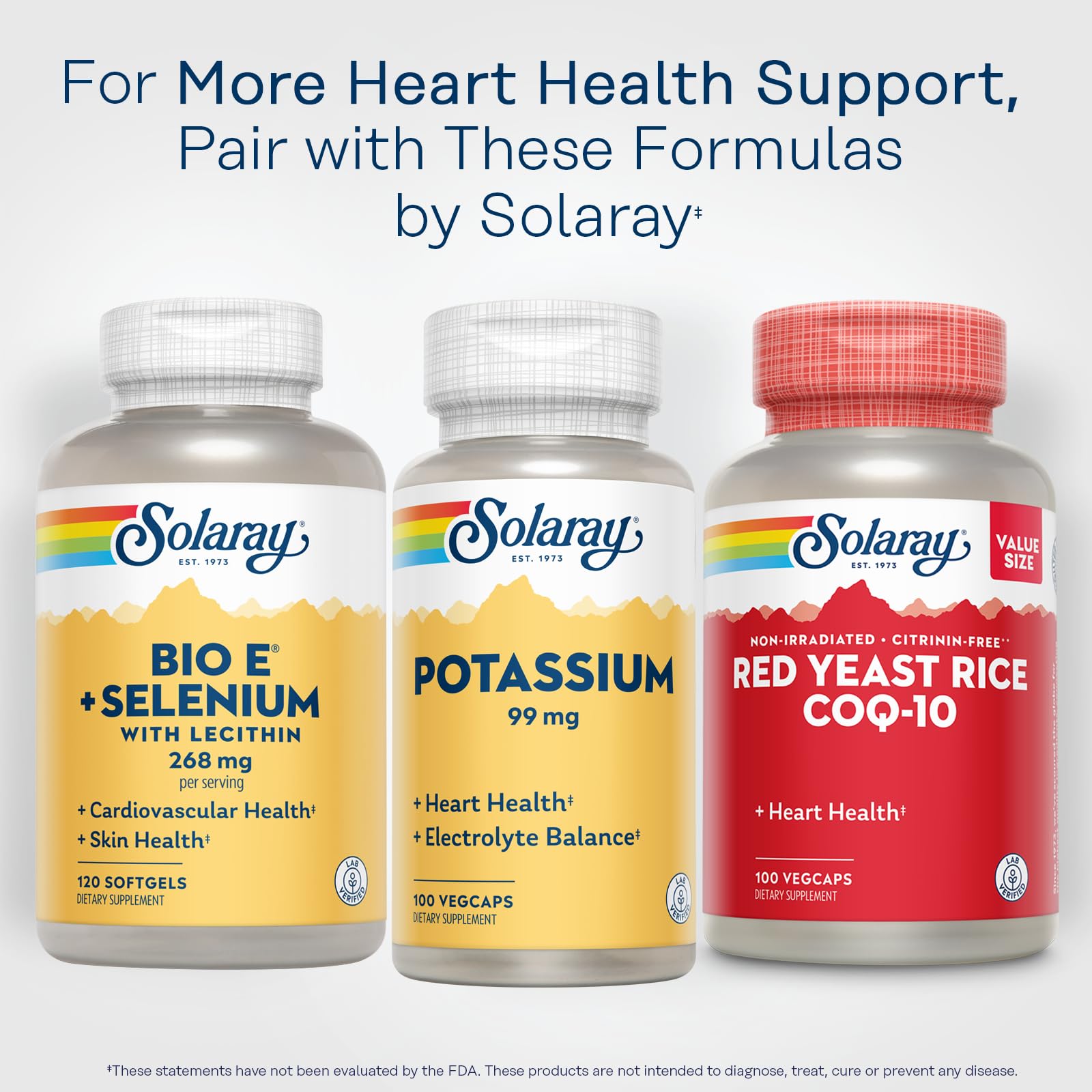 SOLARAY Potassium 99 mg - Electrolyte Balance Formula - Potassium Supplement for Electrolytes, Vascular and Heart Health Support, Lab Verified, 200 Servings, 200 VegCaps - PrimeBioHealth - canada supplements