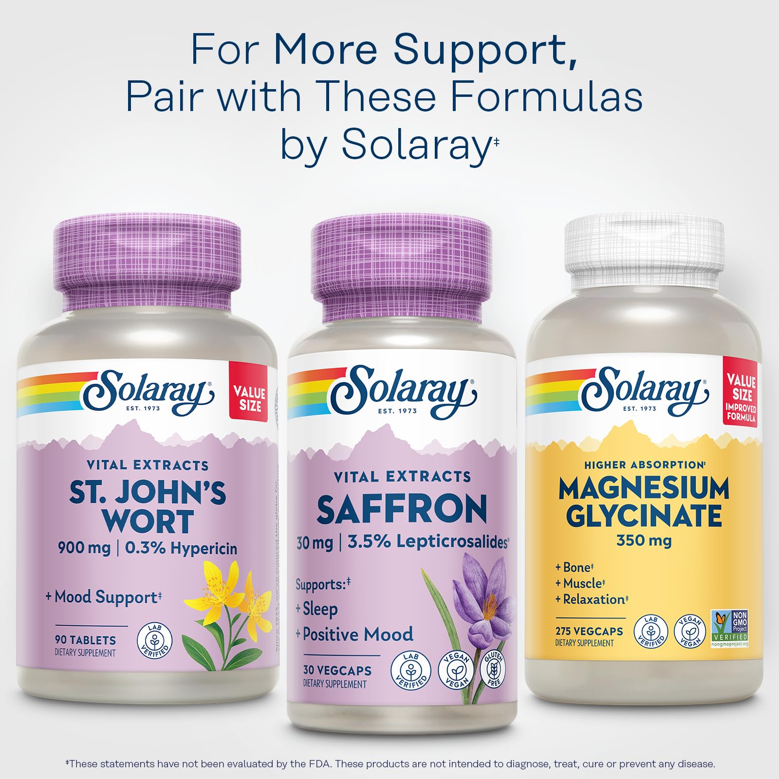 SOLARAY Saffron Extract - Sleep and Positive Mood Support - Vegan and Gluten Free Saffron Supplements - Lab Verified - 60-Day Guarantee - 30 Servings, 30 VegCaps - PrimeBioHealth - canada supplements