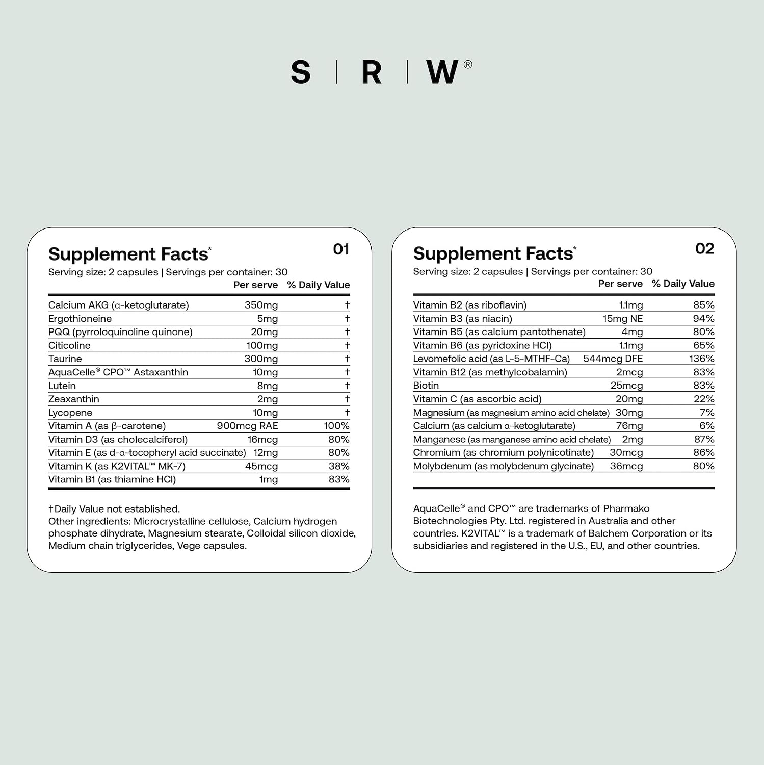 SRW Cel Essential | Wellness Supplement for Healthy Aging and Longevity | Supports Energy, Mental Performance + Muscle Health | 17 Vitamins & Minerals | Suitable for All Ages | 60 Capsules - PrimeBioHealth - canada supplements