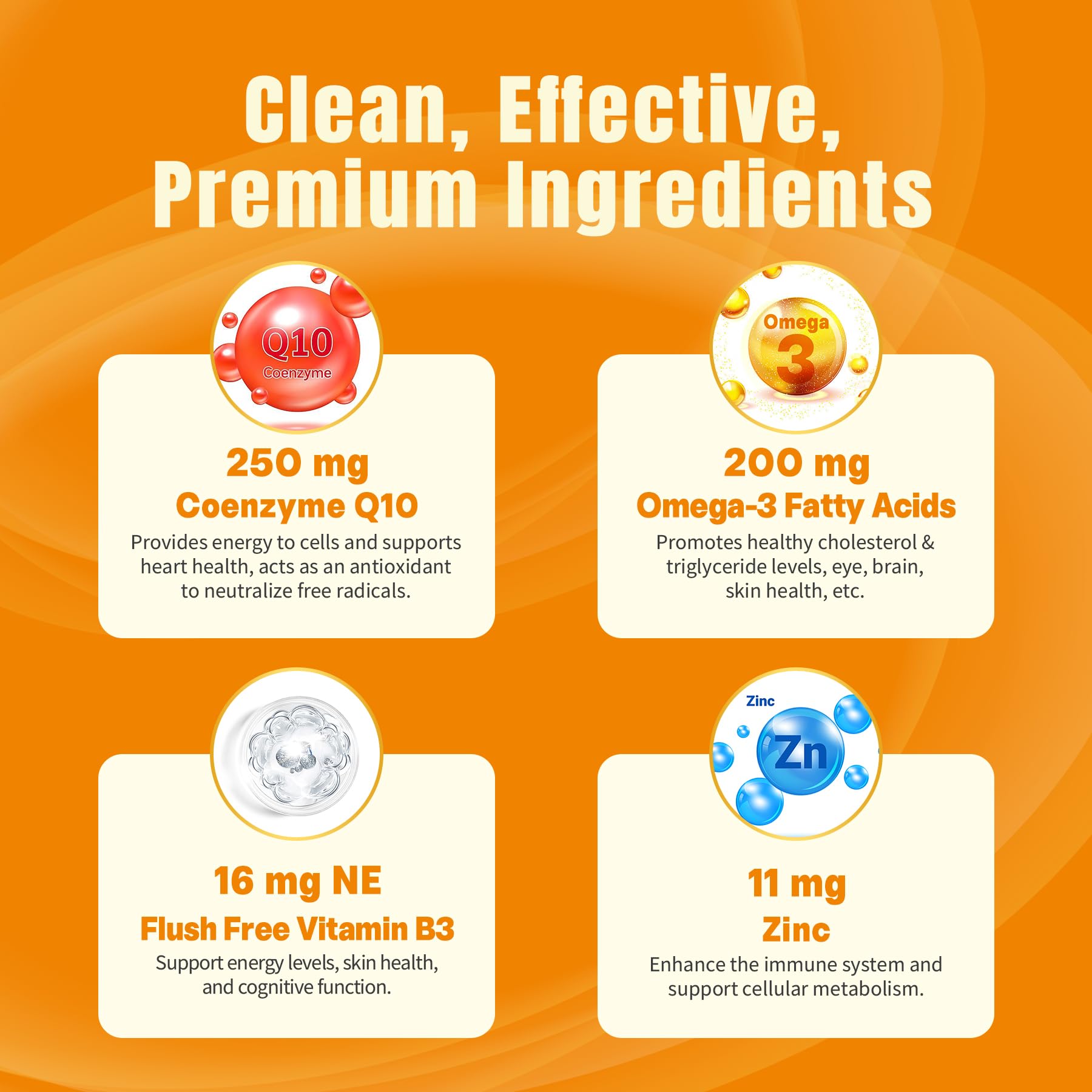 Sugar-Free CoQ10-250mg / 500mg Filled Gummies - Plus Omega-3, EPA + DHA, B3 & Zinc - Ultra Co Q-10 Supplements for Hear-t Health, Cellular Energy, Antioxidant Support, Up to 60 Day Supply, Vegan 60Cts - PrimeBioHealth - canada supplements