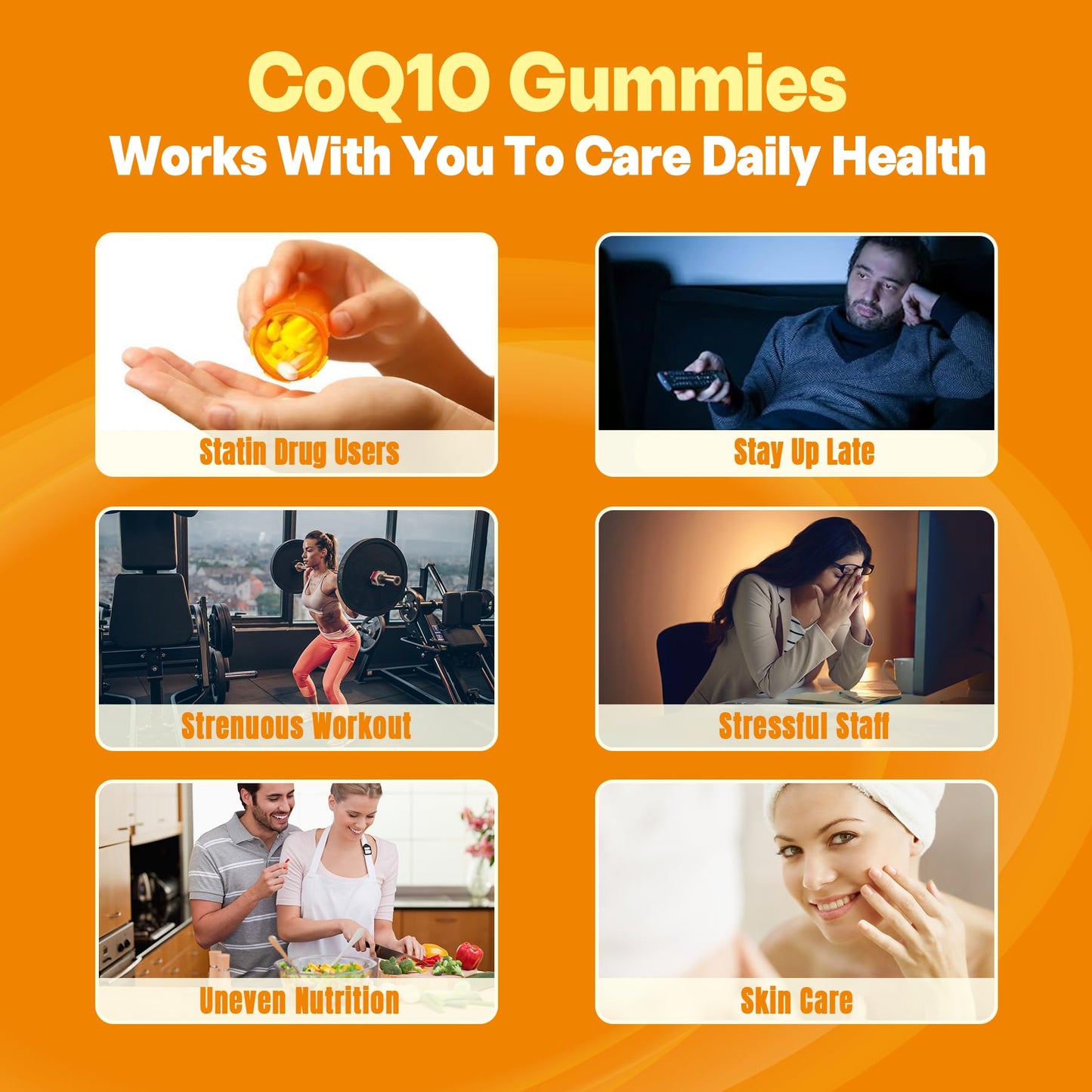 Sugar-Free CoQ10-250mg / 500mg Filled Gummies - Plus Omega-3, EPA + DHA, B3 & Zinc - Ultra Co Q-10 Supplements for Hear-t Health, Cellular Energy, Antioxidant Support, Up to 60 Day Supply, Vegan 60Cts - PrimeBioHealth - canada supplements