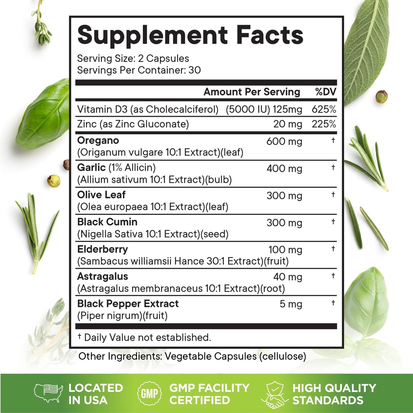 Superfood MD Oregano Oil Garlic Extract Olive Leaf Black Seed Oil Astragalus- for Women and Men- 60 Count - PrimeBioHealth - canada supplements