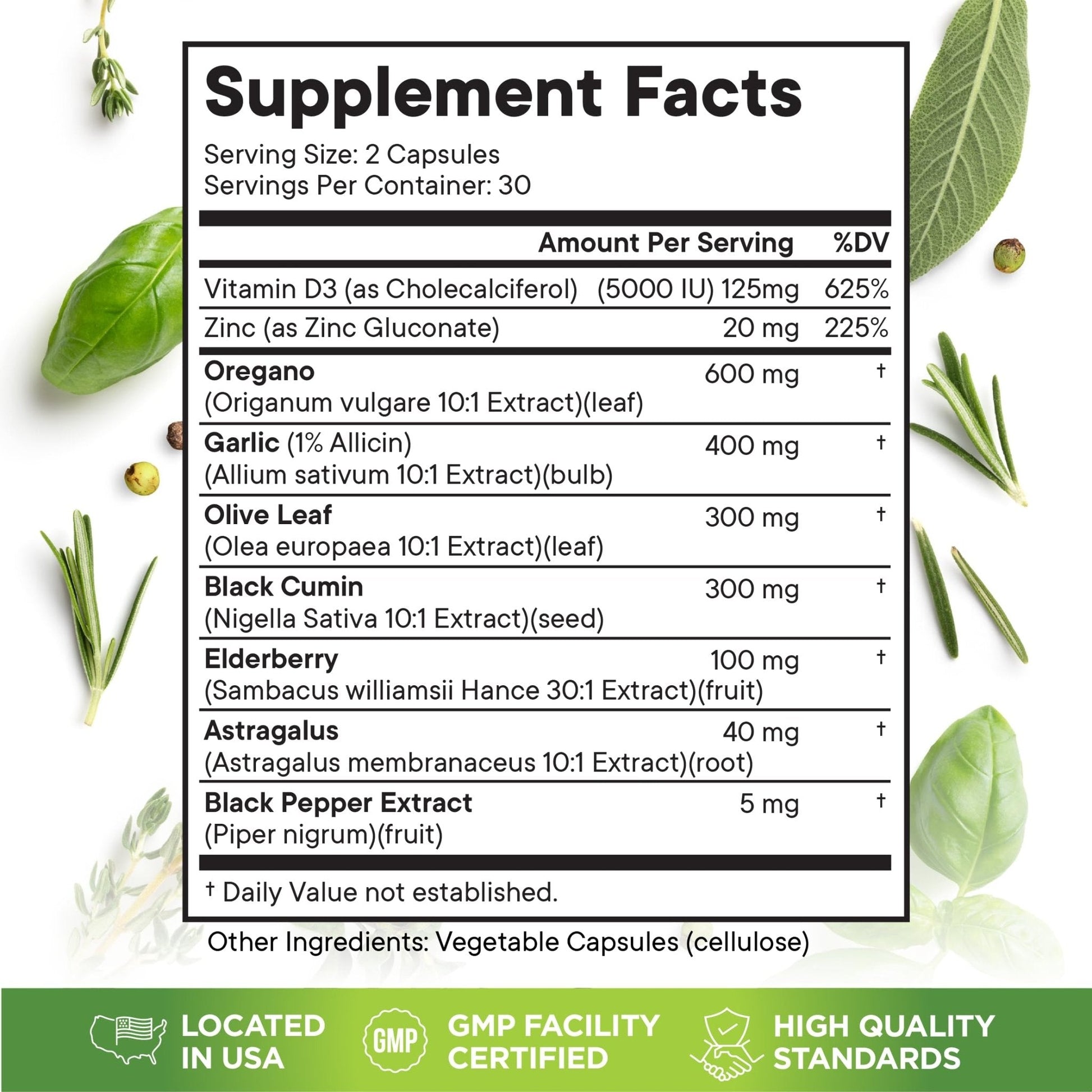 Superfood MD Oregano Oil Garlic Extract Olive Leaf Black Seed Oil Astragalus- for Women and Men- 60 Count - PrimeBioHealth - canada supplements