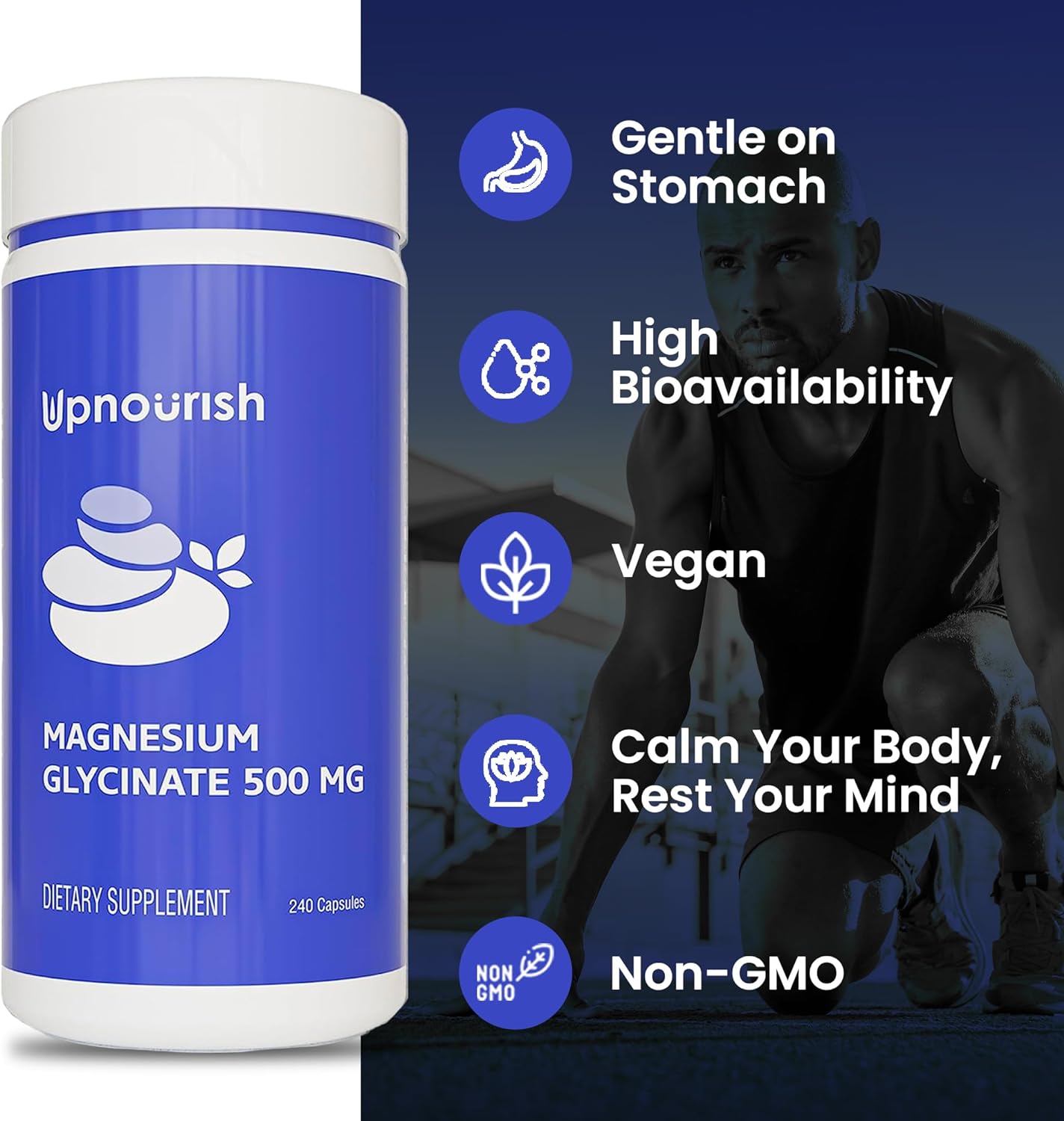 UpNourish Magnesium Glycinate and Liposomal Vitamin D3 K2 Bundle - PrimeBioHealth - canada supplements