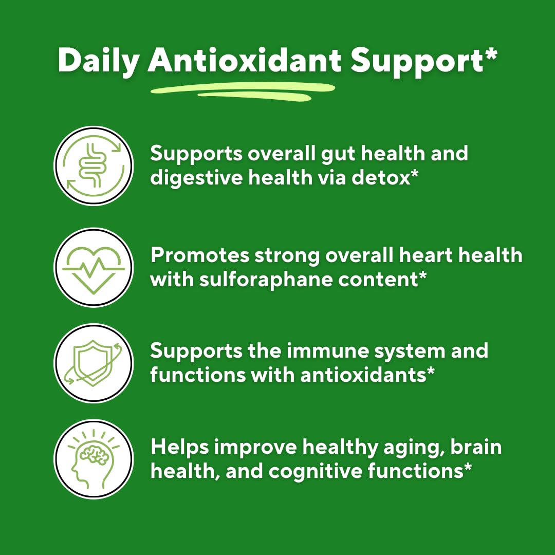 Vitapia Organic Broccoli Sprout & Broccoli Extract for Sulforaphane, Antioxidant, Brain, Skin, Heart Health Support - 120 Veggie Capsules - Non-GMO, Gluten-Free, Vegan-Friendly Supplement - PrimeBioHealth - canada supplements