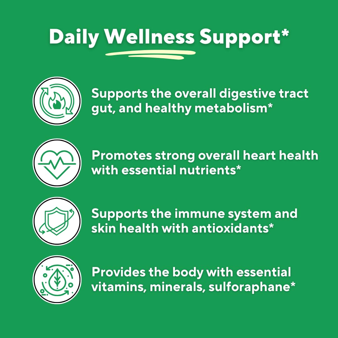 Vitapia Organic Broccoli Sprout & Broccoli Extract for Sulforaphane, Antioxidant, Brain, Skin, Heart Health Support - 120 Veggie Capsules - Non-GMO, Gluten-Free, Vegan-Friendly Supplement - PrimeBioHealth - canada supplements