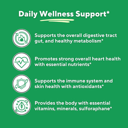 Vitapia Organic Broccoli Sprout & Broccoli Extract for Sulforaphane, Antioxidant, Brain, Skin, Heart Health Support - 120 Veggie Capsules - Non-GMO, Gluten-Free, Vegan-Friendly Supplement - PrimeBioHealth - canada supplements