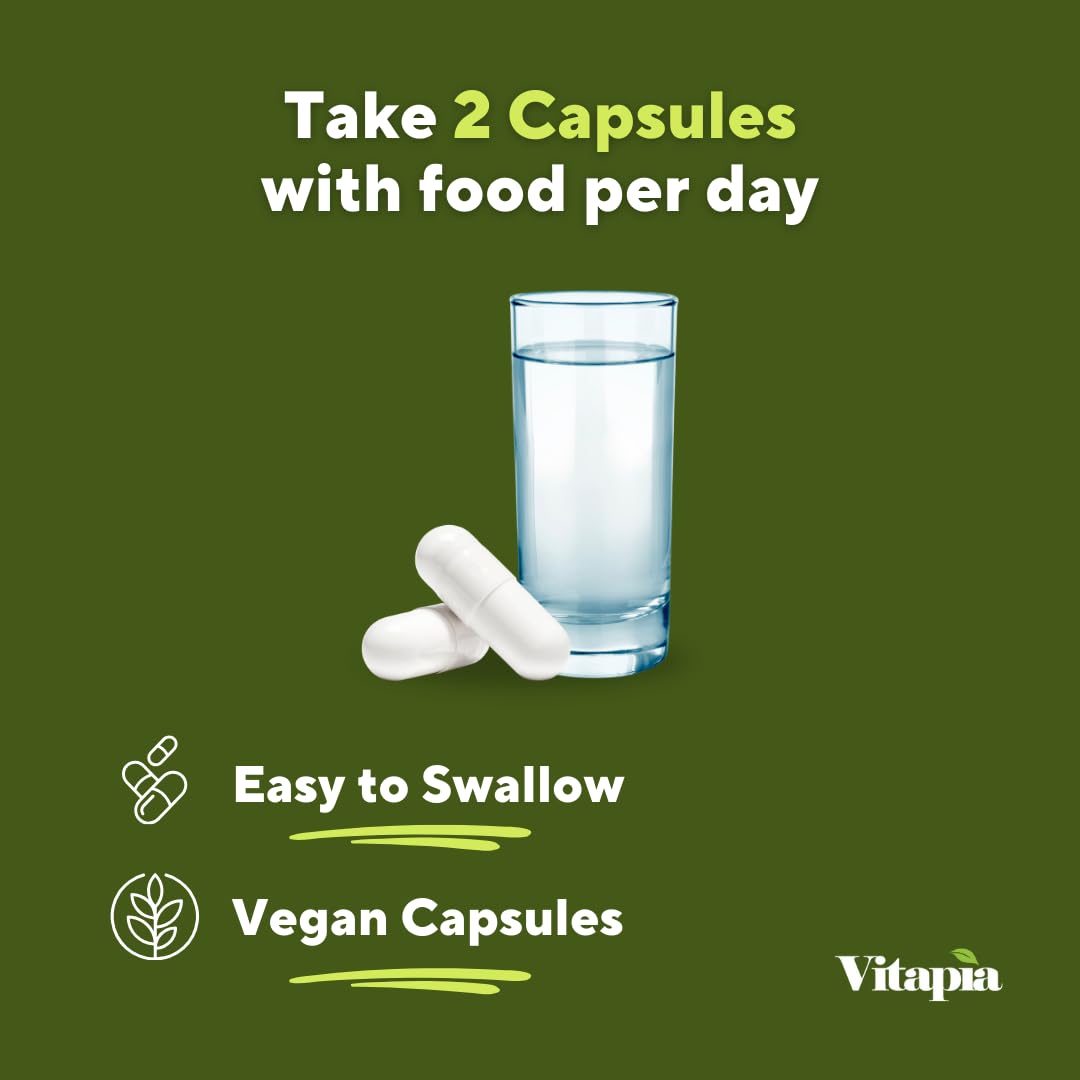 Vitapia Pure Fucoidan 85% Brown Seaweed Extract for Immune, Strong Cellular Health, Digestive Support - 1000mg Fucoidan Per Serving - 120 Veggie Capsules Non-GMO, Gluten-Free, Vegan-Friendly - PrimeBioHealth - canada supplements