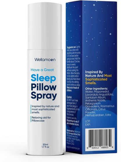 Wellamoon Nighttime Relaxation Duo – Lavender Pillow Spray & Botanical Wellness Patches with Melatonin – Evening Self-Care Routine for Adults - PrimeBioHealth - canada supplements