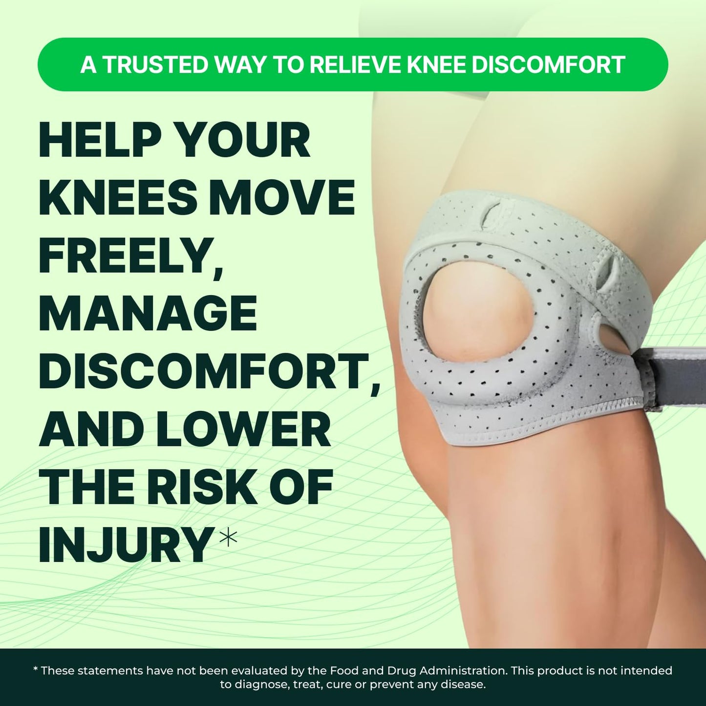 Wellnee Knee Brace with Silicone Padding - Wellknee Compression Sleeve for Men & Women - Joint Support that Massages & Boosts Circulation During Walking, Running & Exercise - PrimeBioHealth - canada supplements