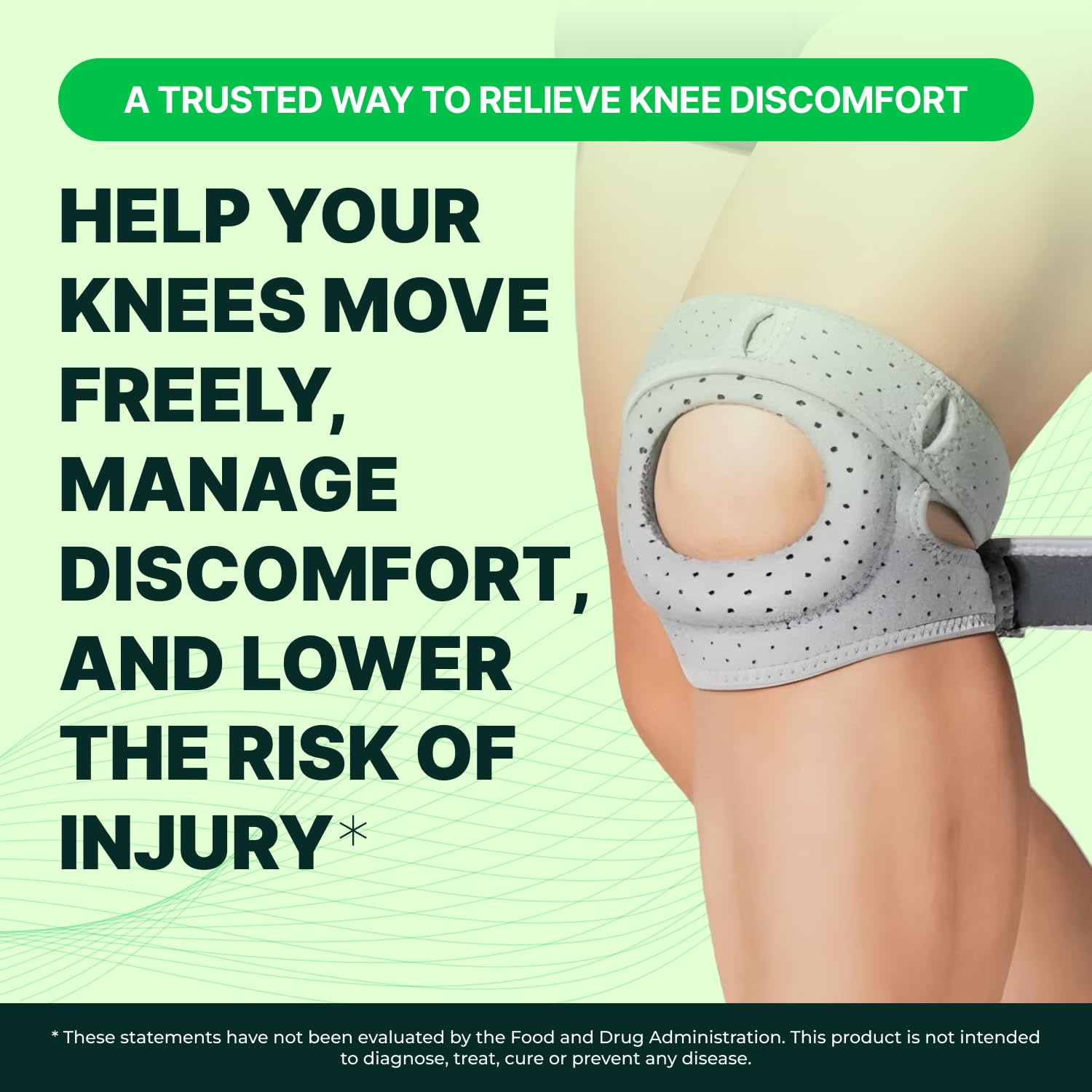 Wellnee Knee Brace with Silicone Padding - Wellknee Compression Sleeve for Men & Women - Joint Support that Massages & Boosts Circulation During Walking, Running & Exercise - PrimeBioHealth - canada supplements