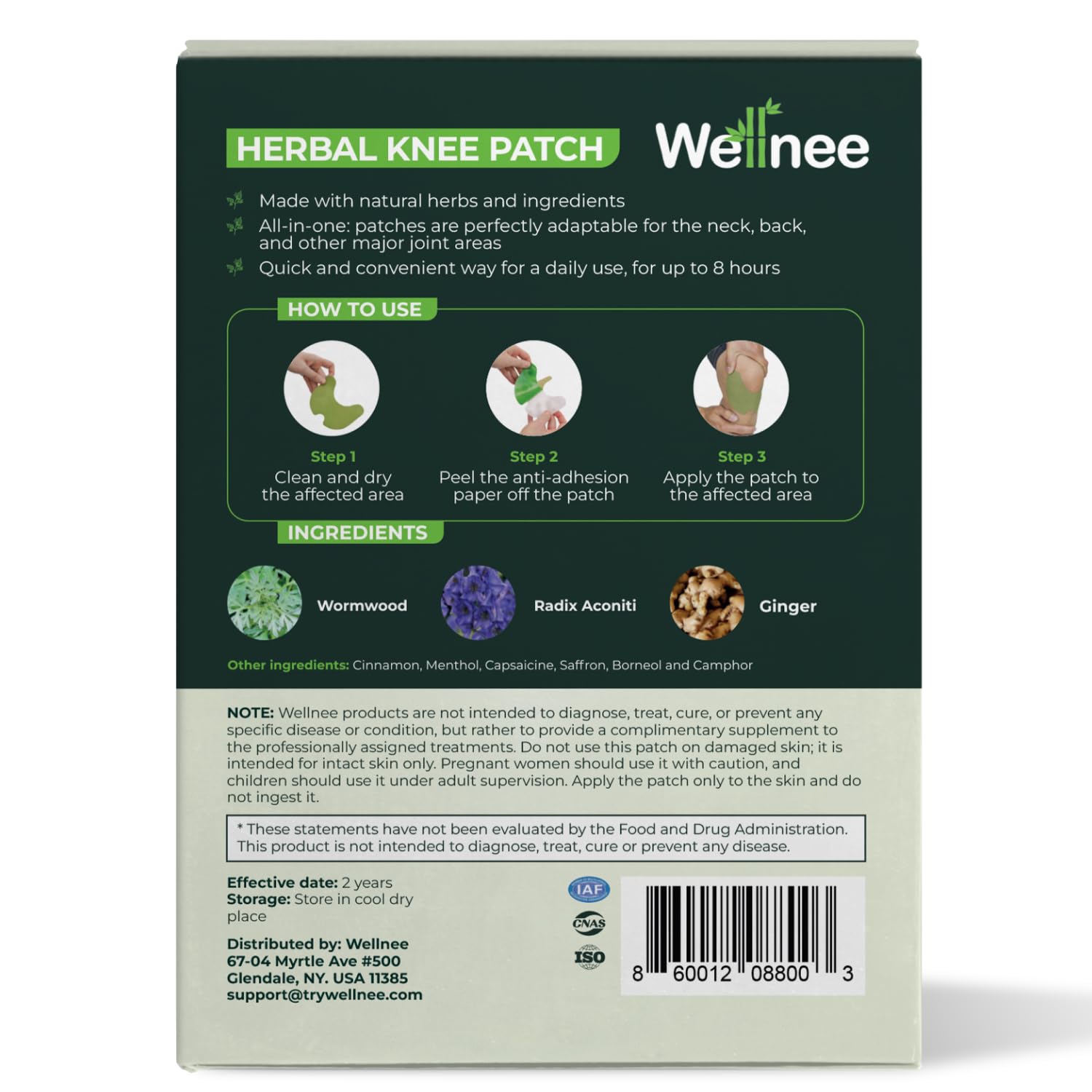 Wellnee Knee & Joint Wellness Bundle – Herbal Patches (30 pcs) & Support Capsules (90 servings) - PrimeBioHealth - canada supplements