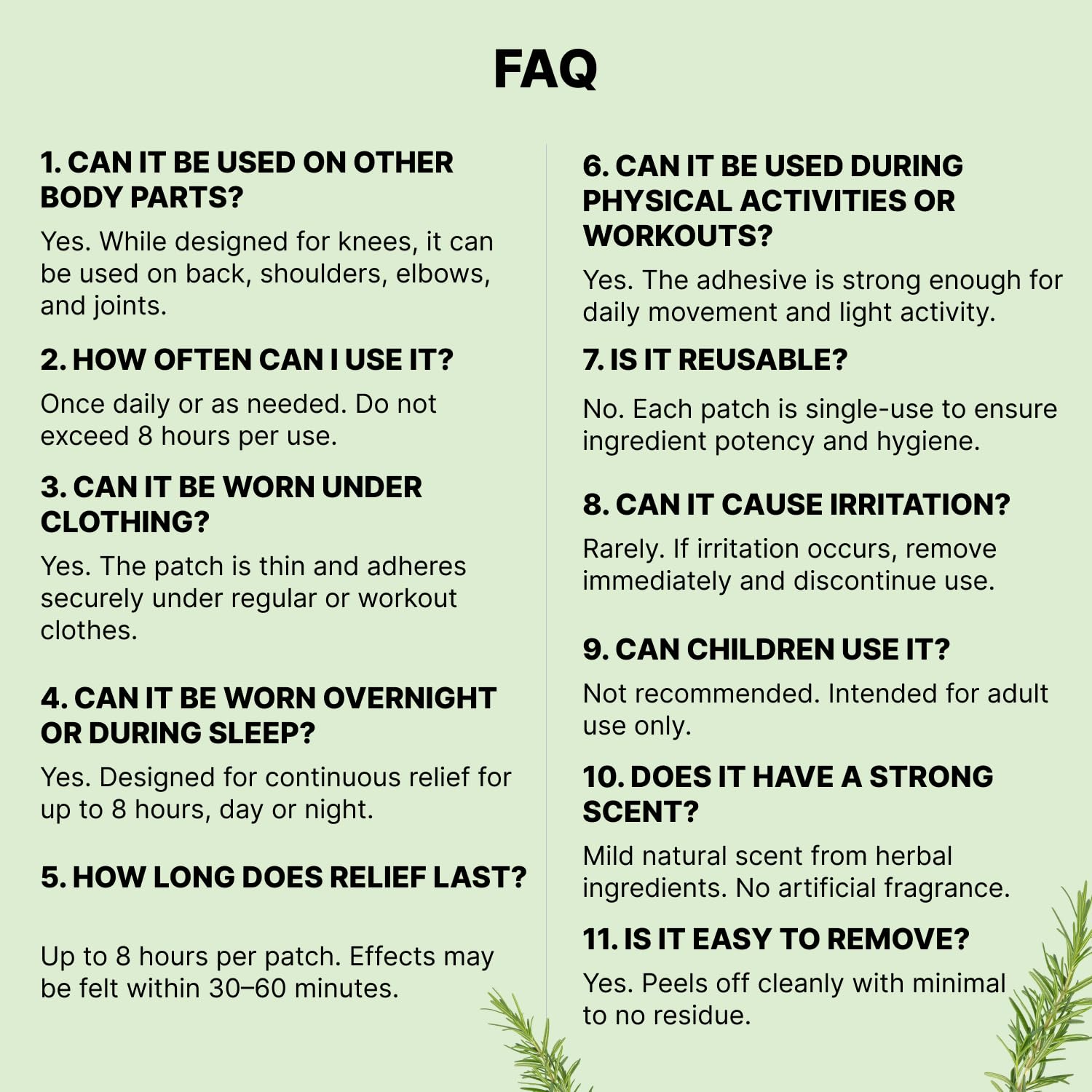 Wellnee Original Herbal Knee Patch - Wellknee Plaster for Knee Support & Muscle Pain - Maximum Strength for a Temporary Relief - Adhesive Heat Patches Made with Natural Herbs for Wellness (10 Pads (Pack of 1)) - PrimeBioHealth - canada supplements