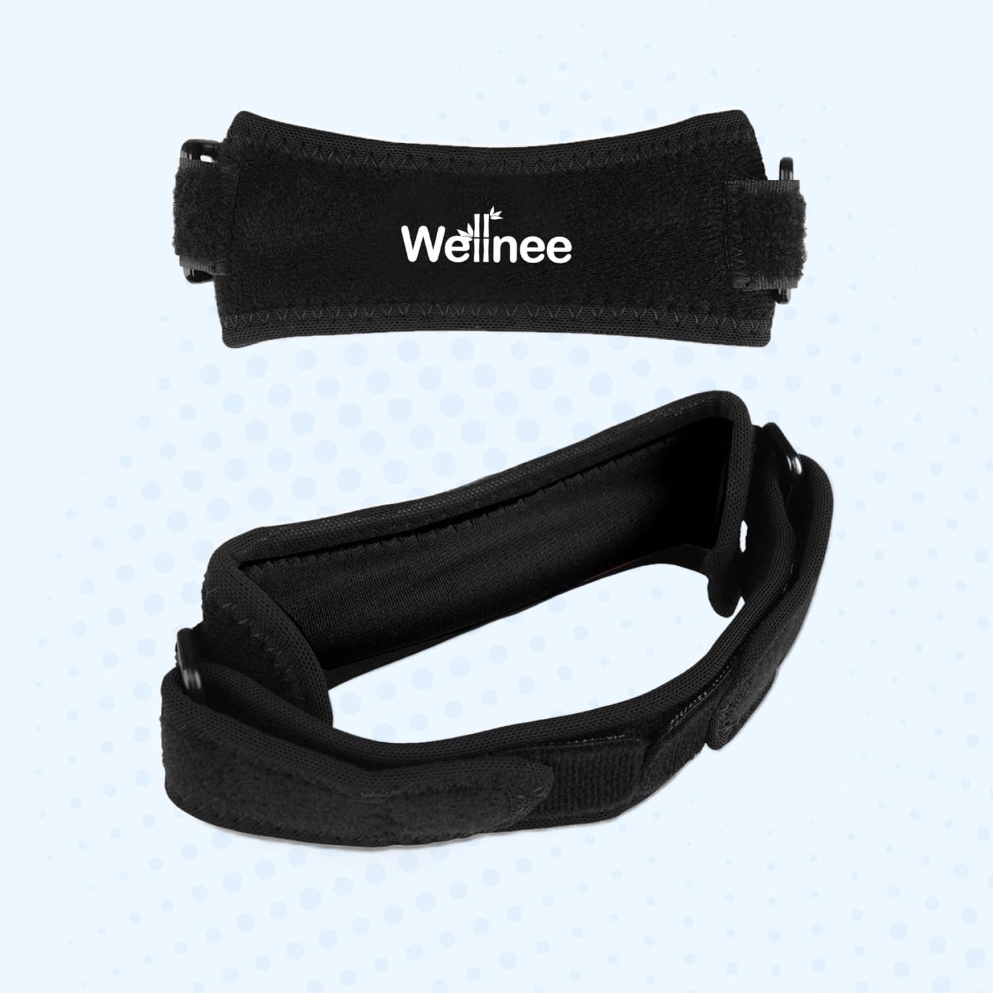 Wellnee Patella Knee Strap – Adjustable Knee Brace for Support, Running, Basketball, Volleyball, Tennis, Hiking, and more – One Size Fits Most - Wellknee Knee support for Women & Men (1 Pack) - PrimeBioHealth - canada supplements