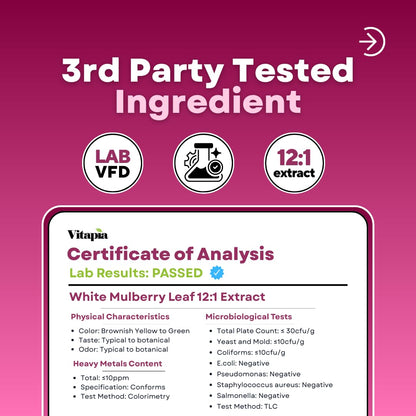 White Mulberry Leaf Extract 1000mg - 12:1 Morus Alba Extract - Antioxidant, Heart Health, Overall Metabolism Support - 180 Veggie Capsules - Non GMO, Gluten Free, Vegan Friendly Supplement - PrimeBioHealth - canada supplements