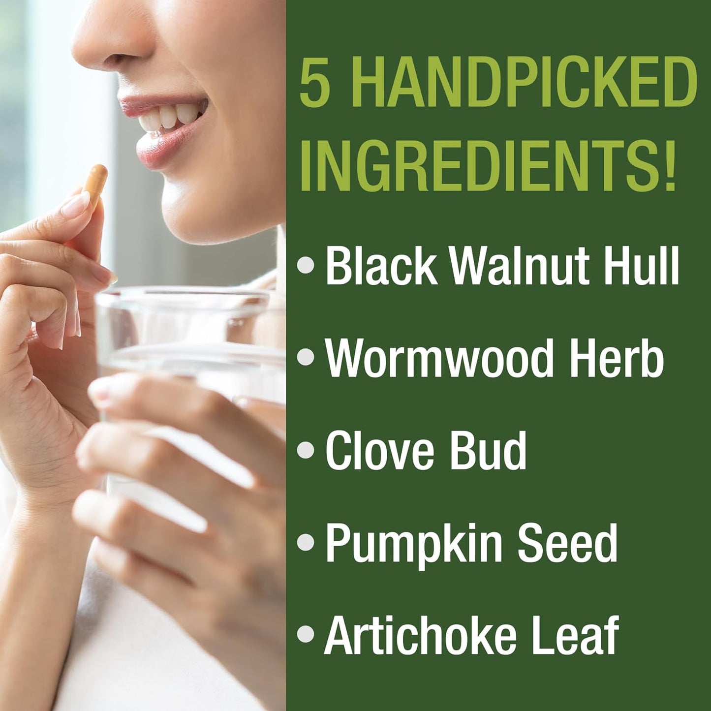 Wormwood Black Walnut Clove Cleanse for Humans. Elimination Detox + Intestinal Support Capsules Supplement for Adults and Kids. Pills with Artichoke and Pumpkin Seed for Additional Benefits - PrimeBioHealth - canada supplements